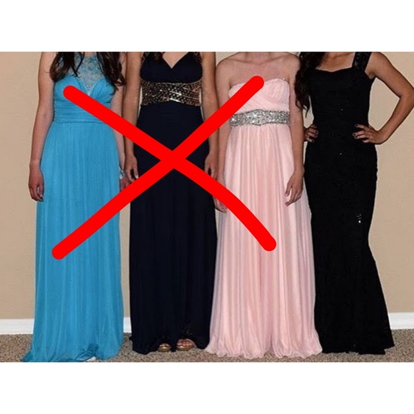 BLACK PROM DRESS - Picture 2 of 5